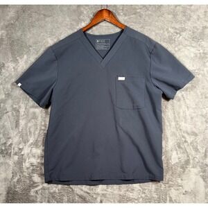 Figs Scrub Top Womens XL Gray Catarina Pocket Shirt Technical Collection